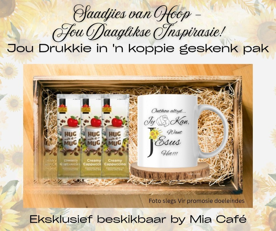 Custom-made Gift -'n Drukkie in ’n Koppie! | A Hug in a Mug! Geskenkpak | Gift Pack